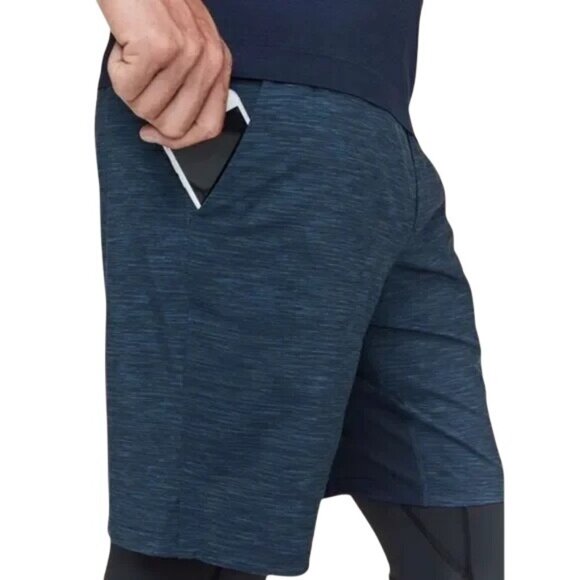 Lululemon Mens Navy Blue Pace Breaker Linerless Shorts Size M - Picture 1 of 7